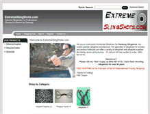 Tablet Screenshot of extremeslingshots.com